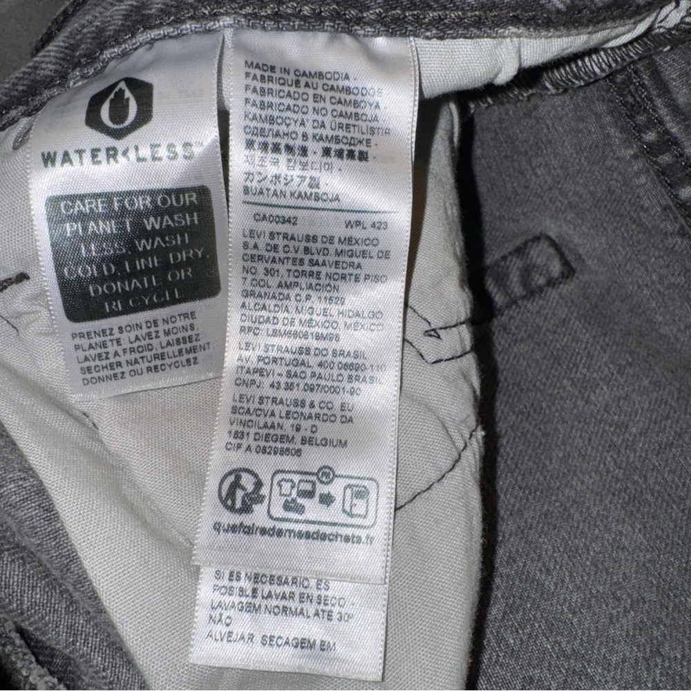 Levi's 501 Distressed Button Fly High-Waisted Shorts - Picture 8 of 10